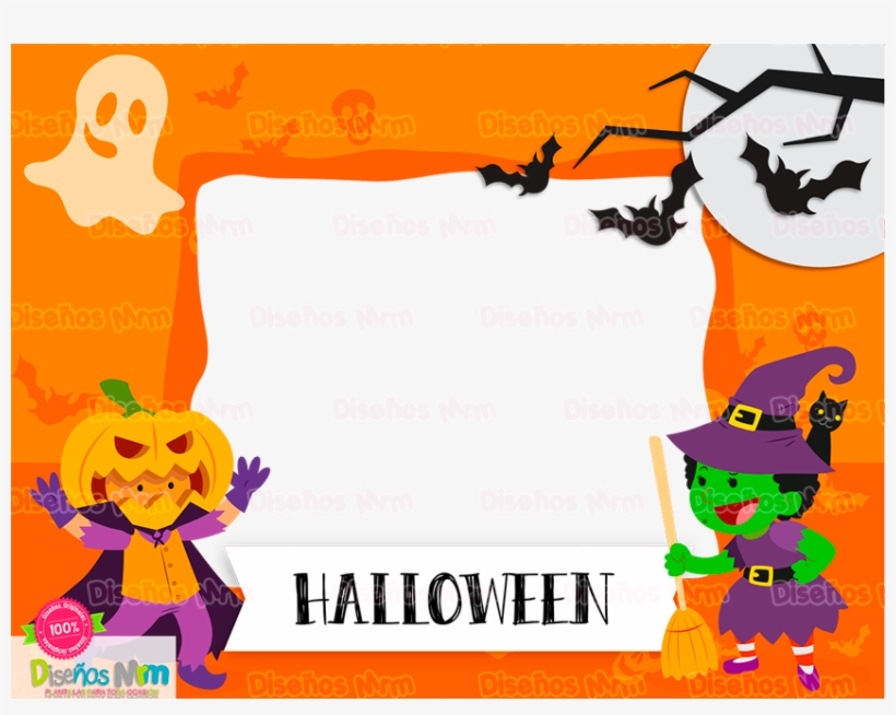 Marcos Halloween Fotografia Octubre Plantilla Fantasmas - Marcos De Halloween Png, transparent png #4328918