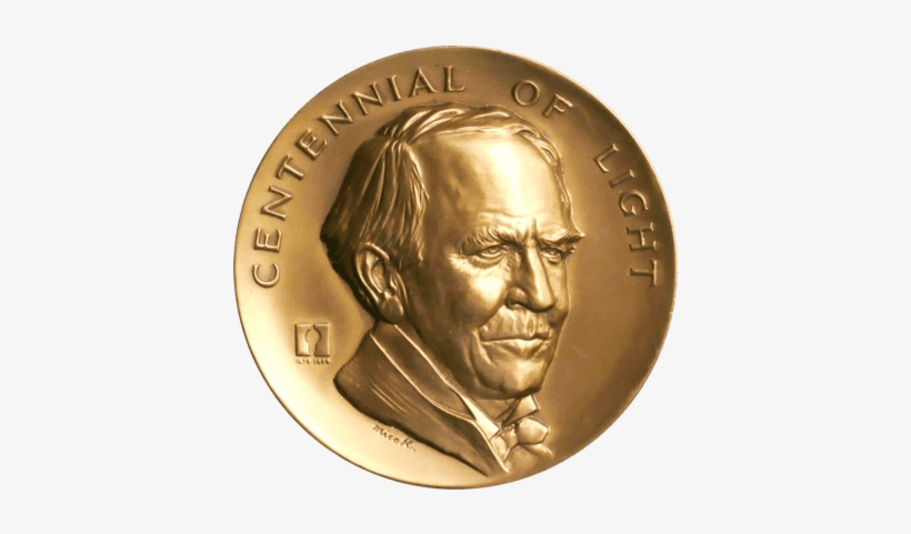 'light Centennial Thomas Edison Medal' By Miko Kaufman - Thomas Edison, transparent png #4328949