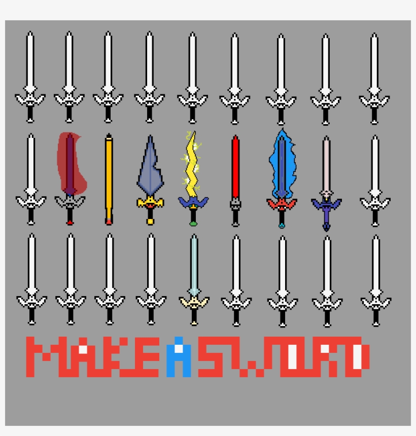 Collab Sword Drawing - Diagram, transparent png #4329472