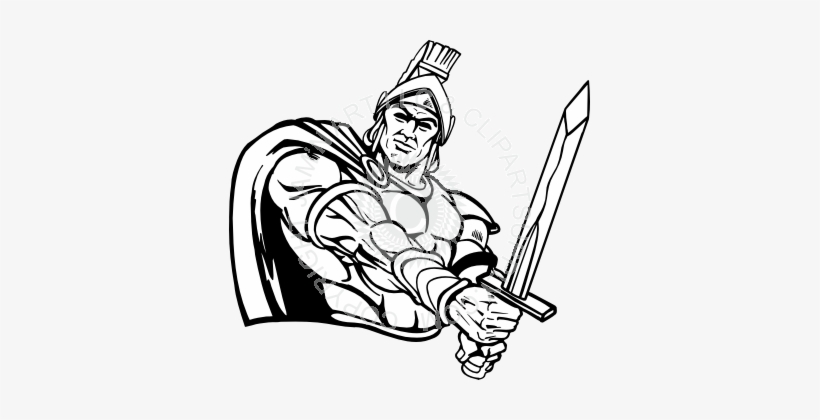 Soldier With Sword Drawing, transparent png #4329678