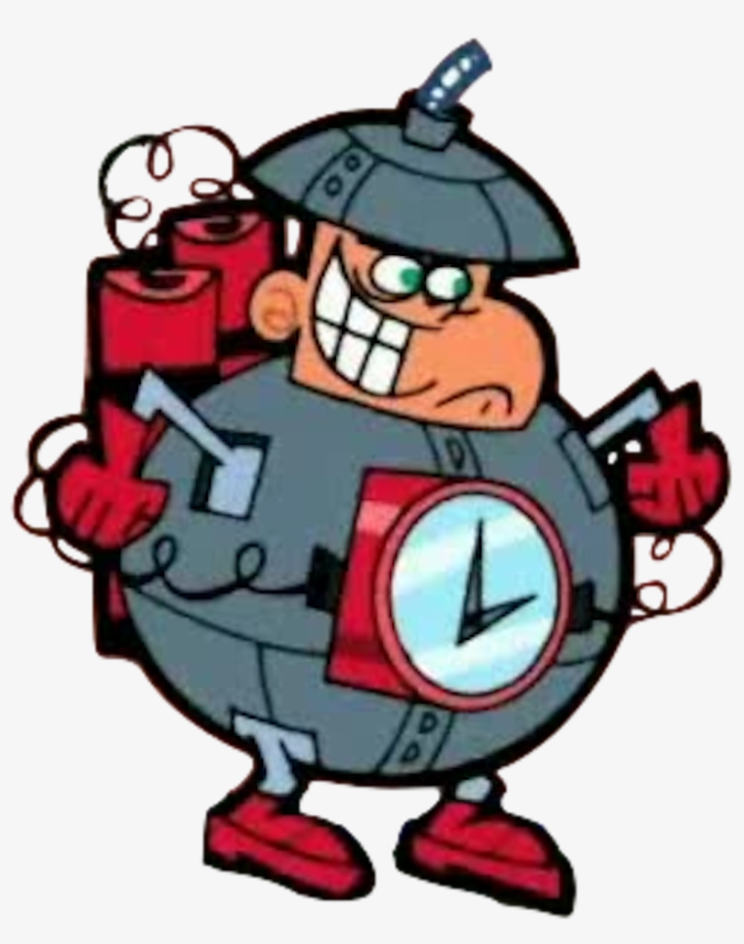 Short Fuse Is An Extremely Short Bomb Based Villain - Cartoon, transparent png #4329805