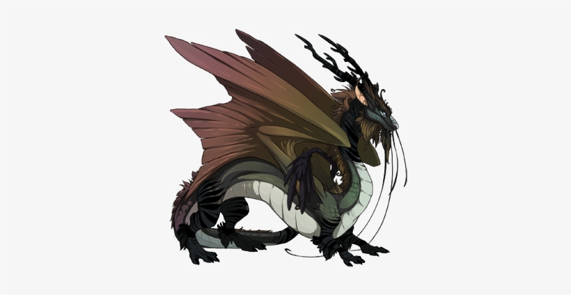 10003620 350 - Transparent Black Dragon Fish, transparent png #4329977