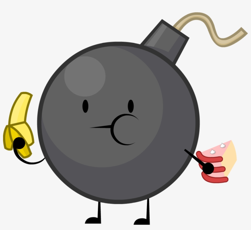A Large Black Bomb - Bfb Bomby X Naily, transparent png #4330402