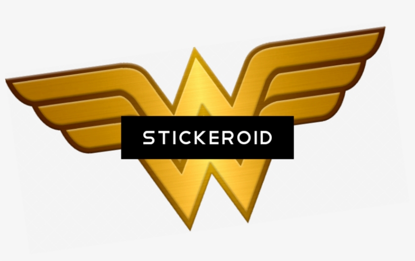 Wonder Woman Logo Metallic - Graphic Design, transparent png #4331621
