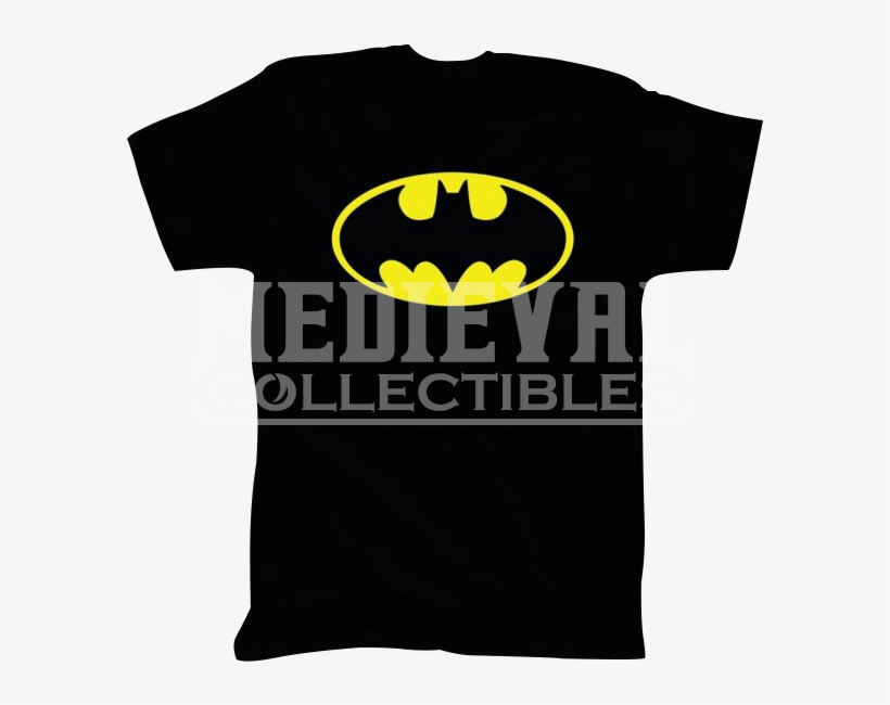 Mens Batman Logo T-shirt - Shoulder Cape Or Shoulder Cloak, transparent png #4331669