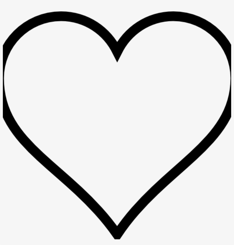Black Heart Clipart Simple Black Heart Encode Clipart - Heart Coloring Pages, transparent png #4331822