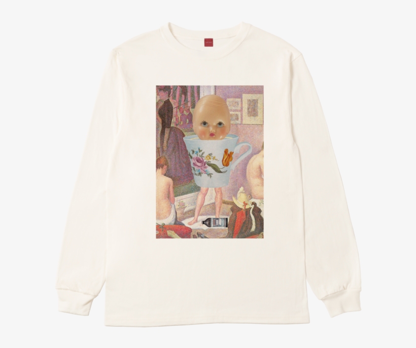 Bathing In Bleach Natasha Gabriella Tontey Long Sleeve - Picture-tiles Georges Seurat Nudes Wall Tile Mural, transparent png #4332715