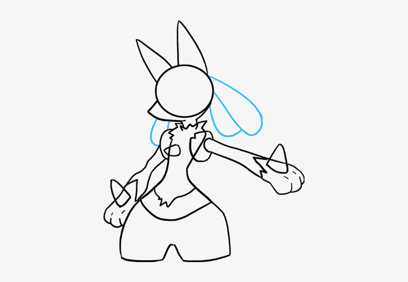 How To Draw Lucario - Drawing, transparent png #4333285