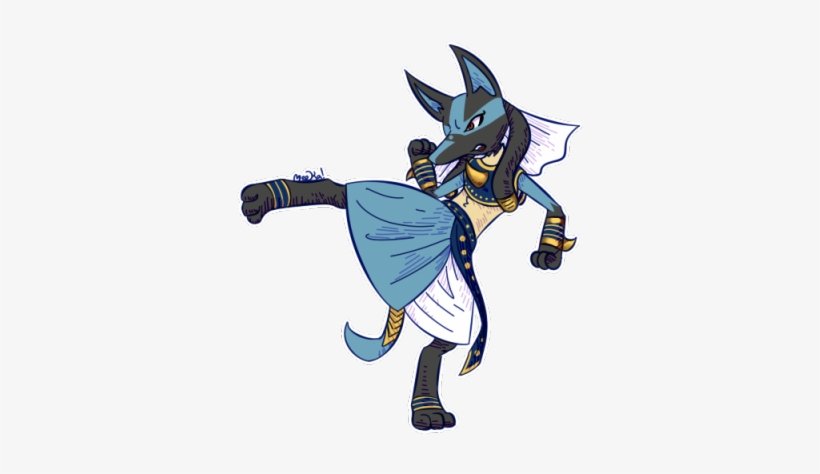 Lucario Is A Jackal, Anubis Is A Jackal Why Not - Anubis Fakemon, transparent png #4333286