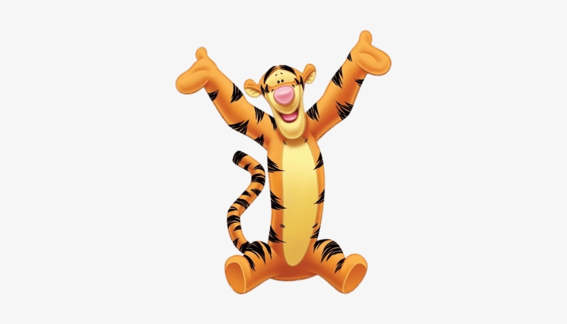 Winnie The Pooh Tigger Paws Up - Tigger Winnie The Pooh, transparent png #4333733