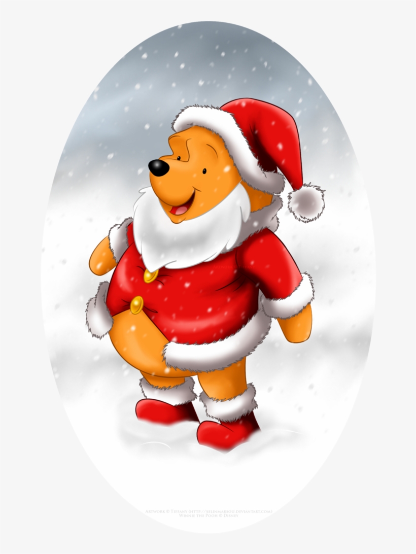 Winnie The Pooh Images Winnie The Pooh As Santa Hd - Winnie The Pooh Santa, transparent png #4333786
