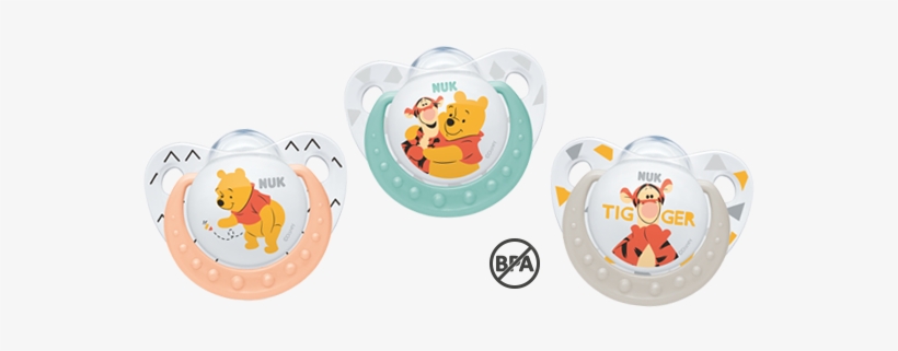 Nuk Trendline Disney Winnie The Pooh Soother - Nuk Sutter Trendline Winnie The Pooh Silikone Str., transparent png #4333818