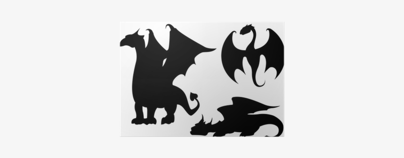 Dragon Silhouettes, transparent png #4333961
