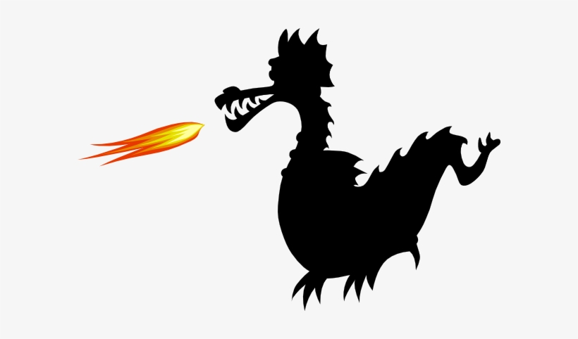 Dragon Shadow Clip Art - Green Dragon, transparent png #4334018