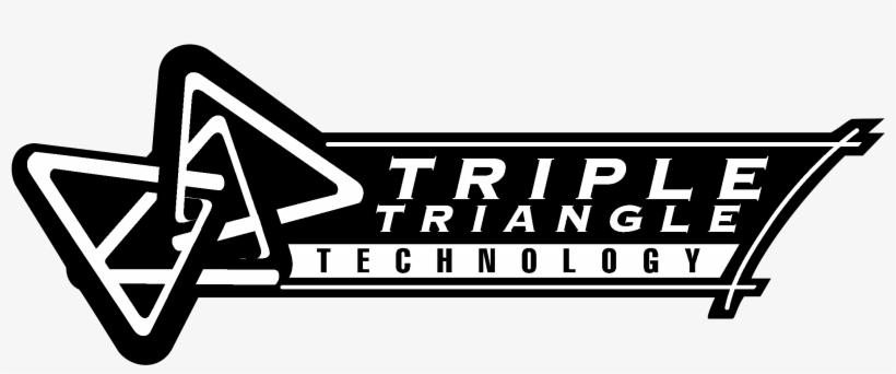 Triple Triangle Technology Logo Black And White - Gt Triple Triangle, transparent png #4334132
