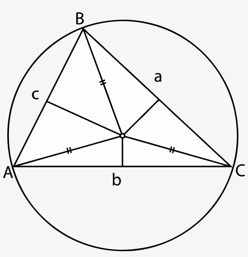 Circumscribed Triangle Circumcenter - Triangle, transparent png #4334251
