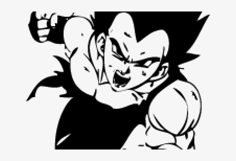 Dragon Ball Z Clipart Silhouette - Vegeta, transparent png #4334252