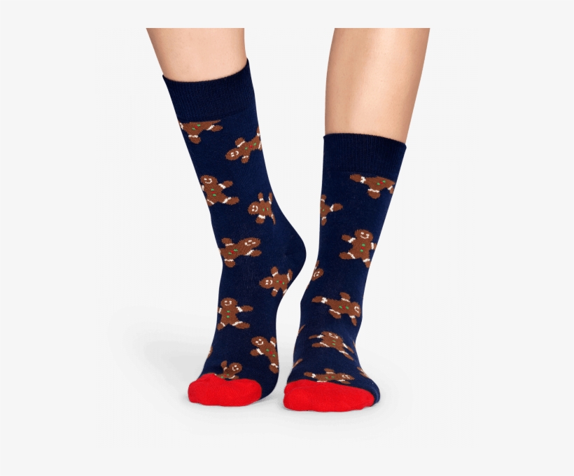 Gingerbread Man Sock - Happy Socks Gingerbread, transparent png #4334957