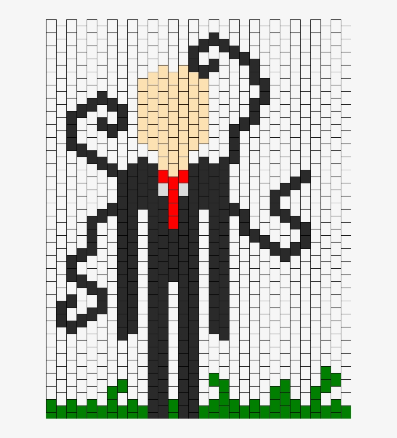 Slender Man Kandi Pattern - Creative Arts, transparent png #4335004