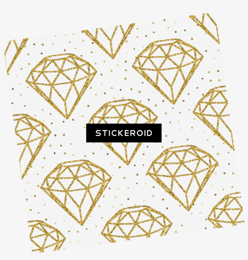 Goldglitter Diamonds Background Overlay Esthetic - Diagram, transparent png #4336018