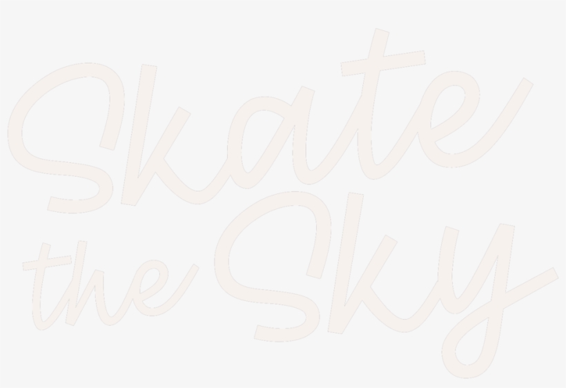 Skatethesky Wordmark White - Skate The Sky, transparent png #4336529