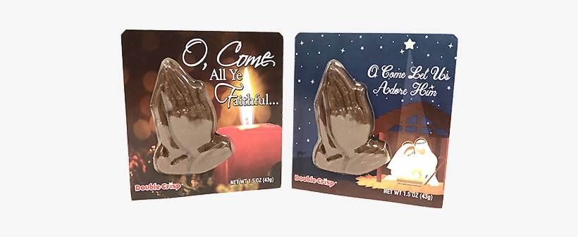 Palmer Christmas Card With Chocolate Double Crisp Praying - Chocolate Praying Hands, transparent png #4337286