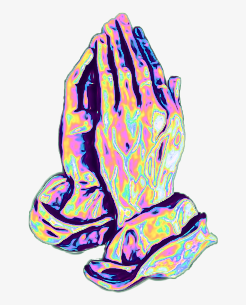 Hands Prayer Hand Praying Hologram Holographic Holo - Salat Islam, transparent png #4337332