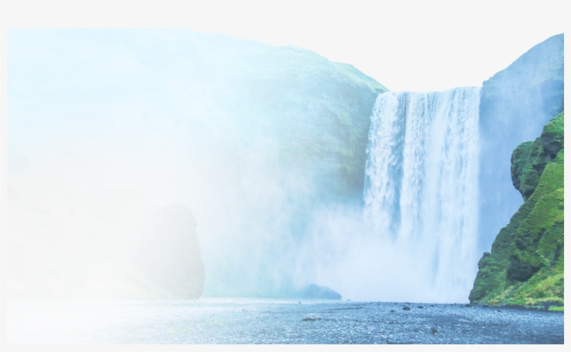 Waterfall Bg Img - Skógafoss, transparent png #4337528