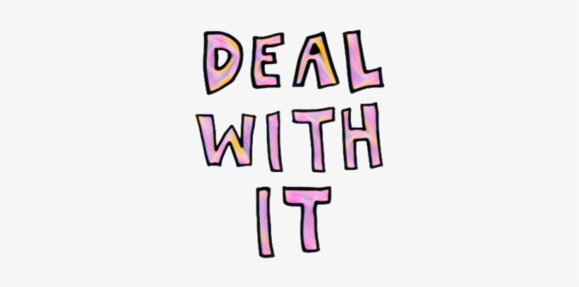 Deal With It - Sticker, transparent png #4337581