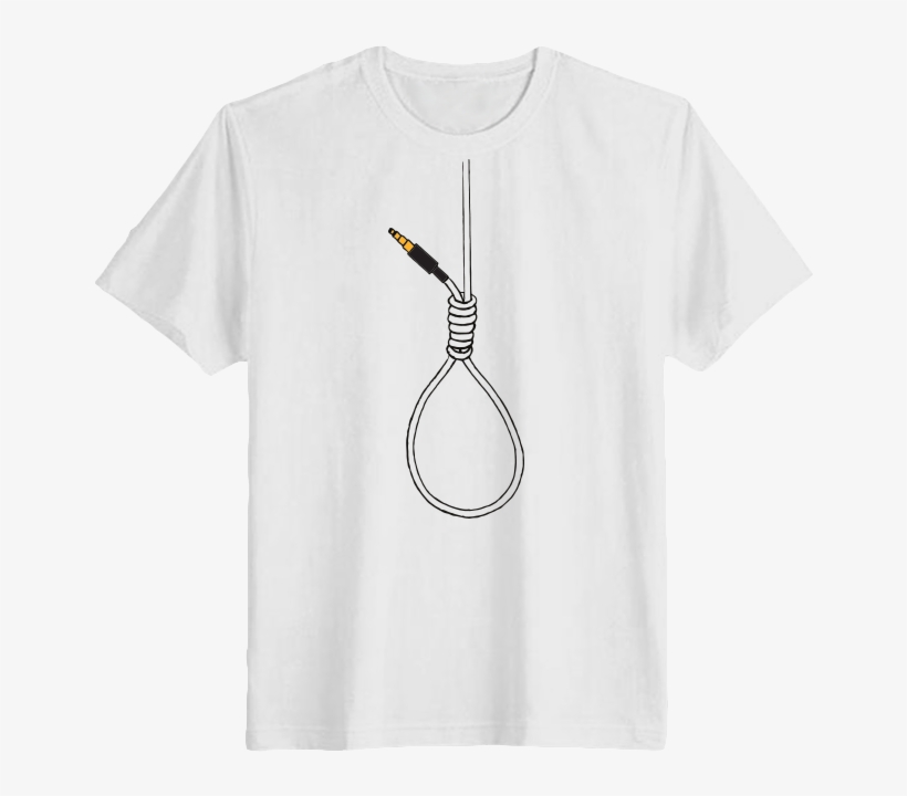 Noose T-shirt - Saint Laurent White Logo T Shirt, transparent png #4337723