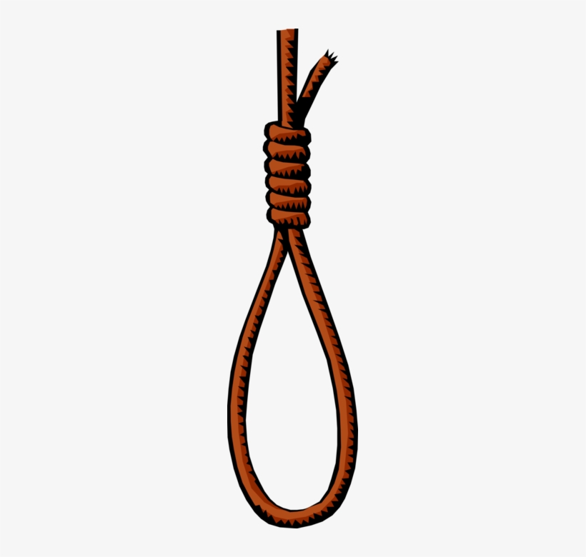 Vector Illustration Of Hangman's Noose Rope Used For - Free