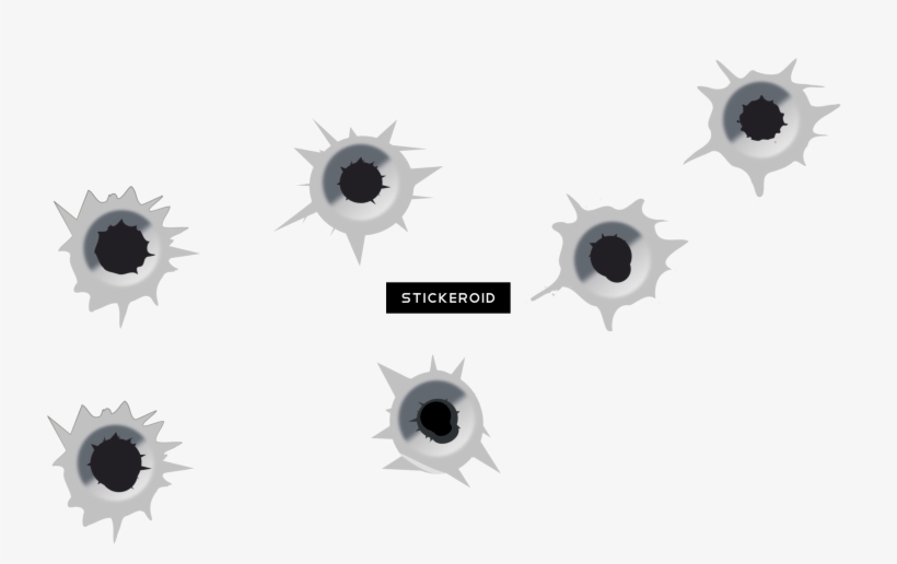 Bullet Shot Hole Holes - Bullet Holes Transparent, transparent png #4338093