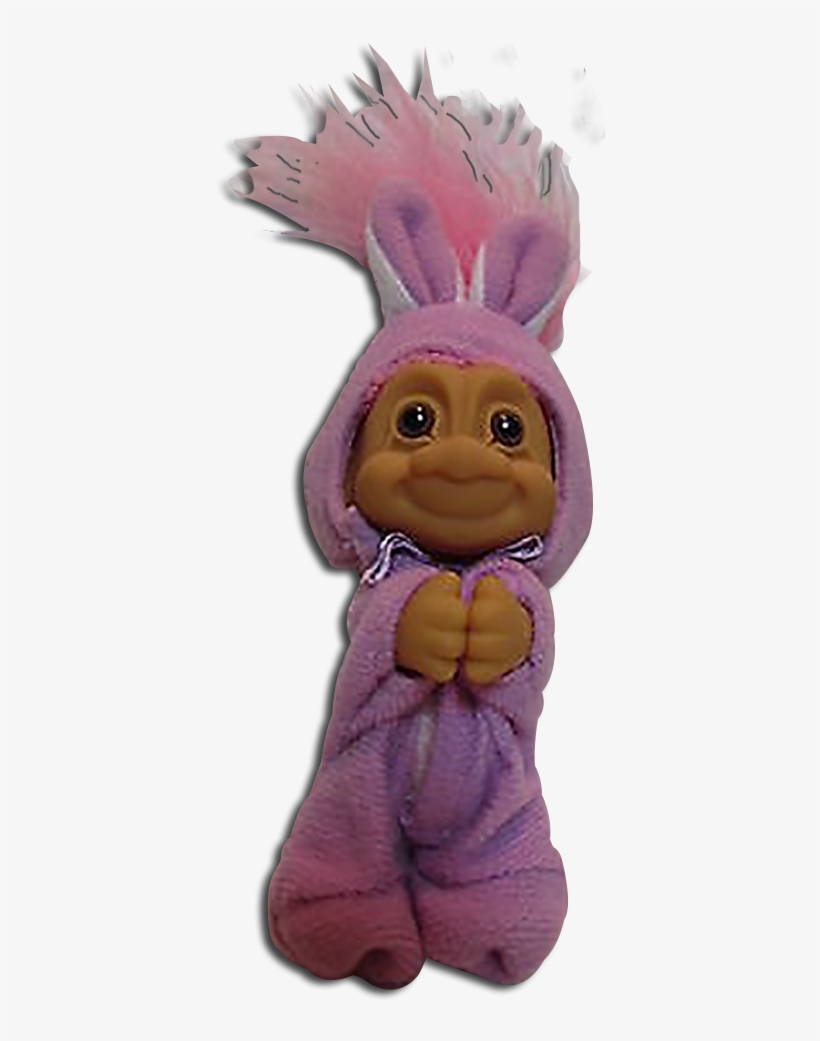 Russ Berrie Easter Troll Clip On Purple - Stuffed Toy, transparent png #4338259