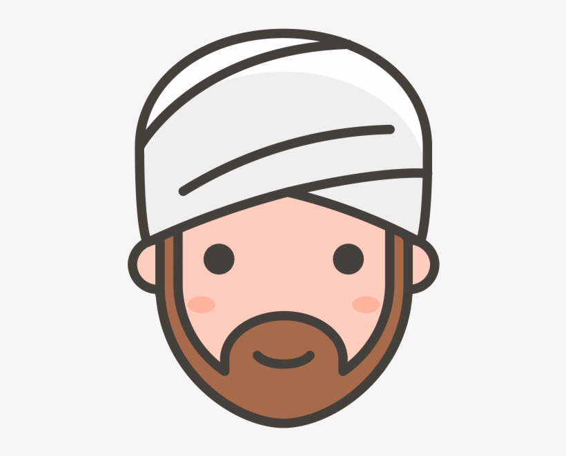Person Wearing Turban Emoji - Turbante Png Icon, transparent png #4338346