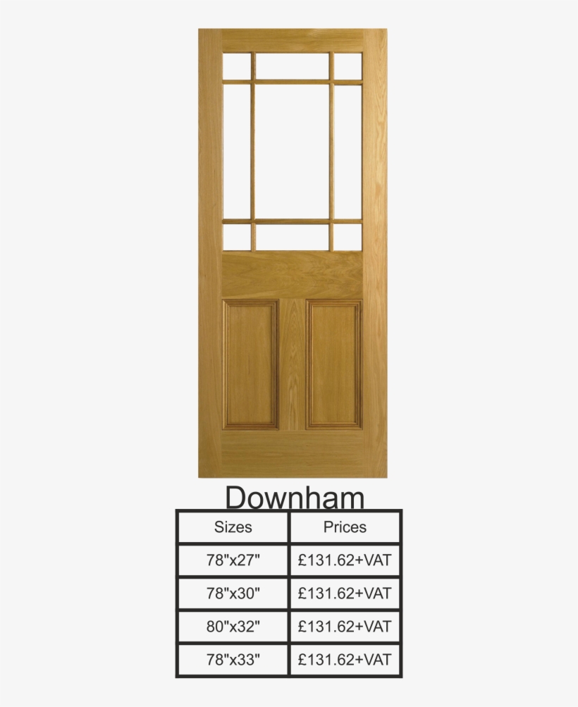 Downham Door - Lpd Doors Downham Oak Interior Door, transparent png #4339358