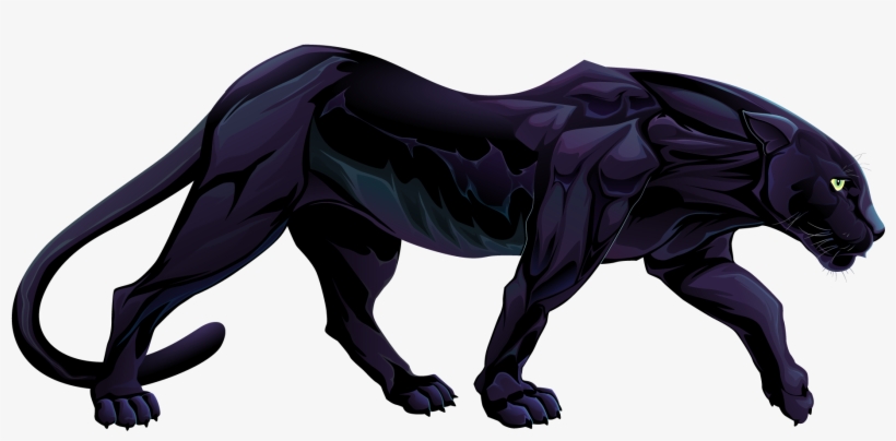 Panther Png File - Black Panther Body Animal, transparent png #4340181