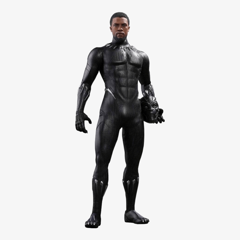 Black Panther - Black Panther Movie New Hot Toys, transparent png #4340313