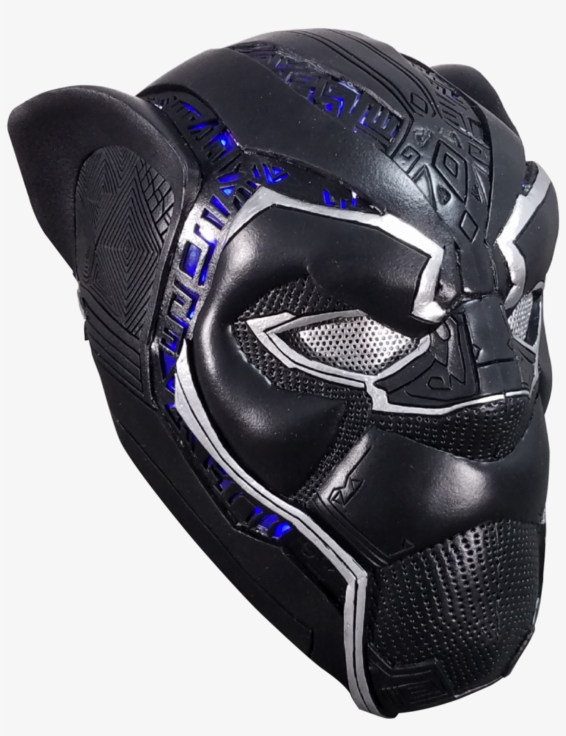 Panthers Helmet Png Download - Black Panther Helmet Template Xieng Prod, transparent png #4340368