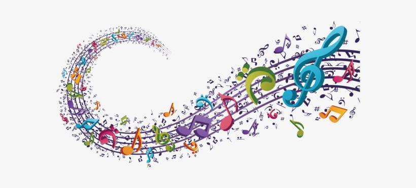 Music Notes - Music Stream Shower Curtain, transparent png #4340490