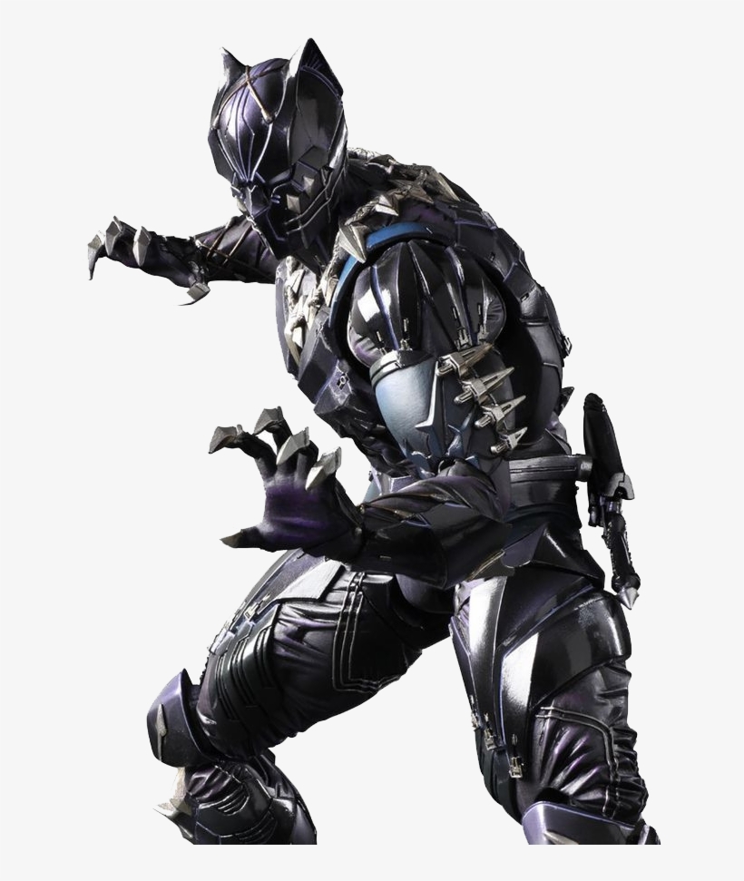 Black Panther - Black Panther Variant Play Arts Action, transparent png #4340525