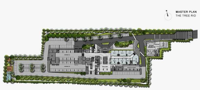 Floor Plan - The Tree Rio Bang-aor Station, transparent png #4341246