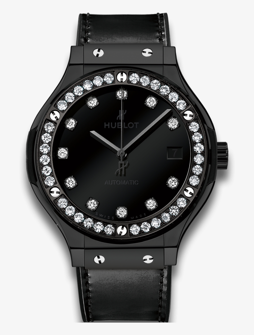 Classic Fusion Shiny Ceramic Diamonds - Hublot Classic Fusion Shiny Men's Watch 565.cx.1210.vr.1204, transparent png #4341354