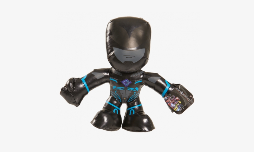Power Rangers Movie Stylized Small Plush - New! 7" Just Play - Power Rangers Black Ranger Small, transparent png #4341722