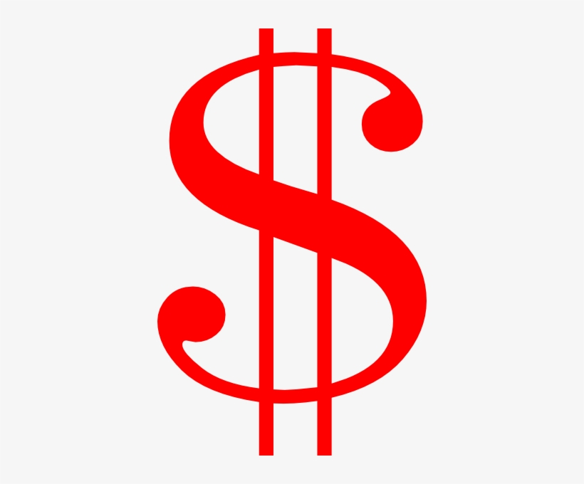 Red Dollar Sign Png, transparent png #4342701