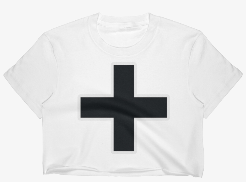 Emoji Crop Top T-shirt - Christian Cross, transparent png #4343162