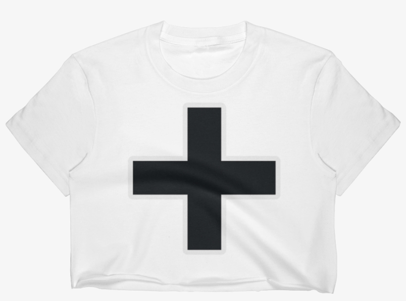 Emoji Crop Top T-shirt - Christian Cross, transparent png #4343162