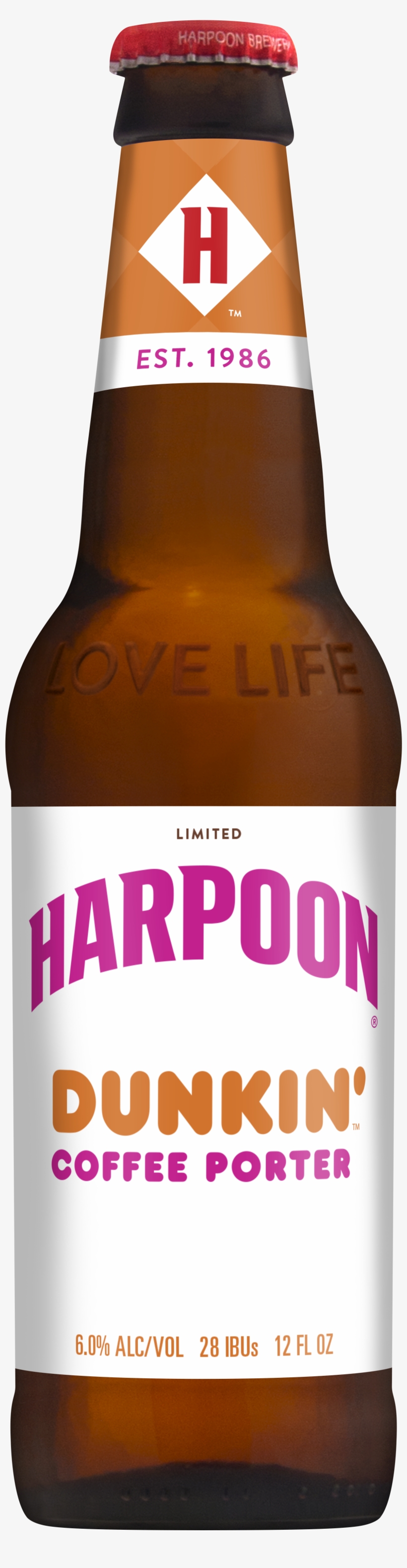 Dunkin' Coffee Porter 12oz Bottle, Pdf - Harpoon Dunkin Coffee Porter, transparent png #4343618