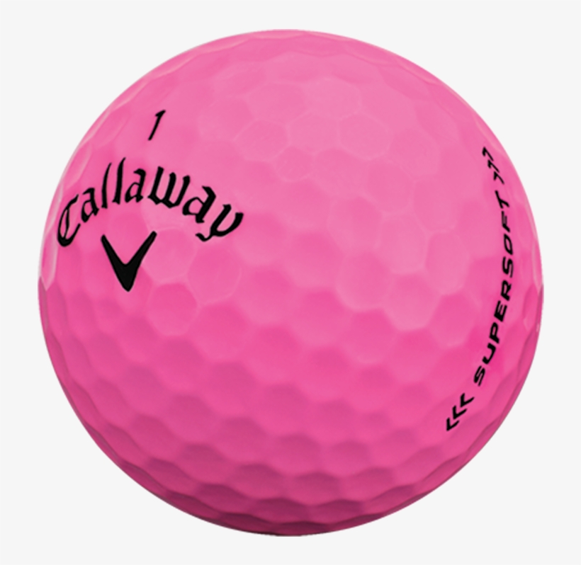 Balls 2017 Supersoft Pink Tech - Callaway 2017 Supersoft Yellow Golf Balls, transparent png #4343619