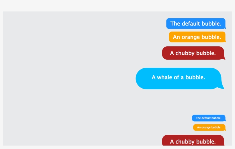 Chat bubble css
