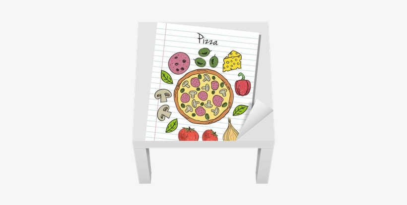 Lined Paper Lack Table Veneer • Pixers® • We Live To - ผัก ใน พิซซ่า การ์ตูน, transparent png #4344110